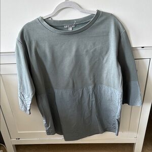 COS Two-Tone Gray Short Sleeve Tee